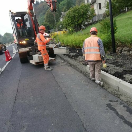 Enfouissement des réseaux et sécurisation des bas-côtés de la RN 122